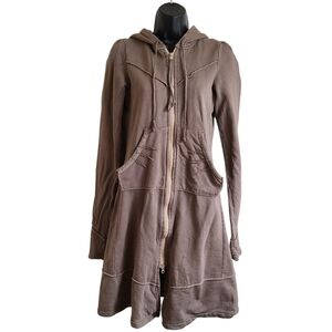 Prairie Underground Long Clock Hoodie Jacket in Tunnel S